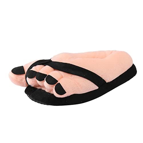 Image of Generisch 2026 Cartoon Detail Novelty Slippers for Women Men Warm Cotton Soft Indoor Slippers, black, One Size