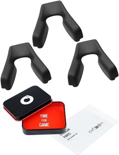 Image of OWORK 3 Pairs Ultra Soft Silicone Sunglass Nose Pads for Oakley Flight Jacket OO9401/Field Jacket OO9402, Push-in Anti-Slip Glasses Nose Piece Replacement Kit Black