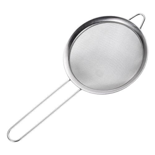 Image of Kitchen Fine Mesh Strainer,Premium Stainless Steel Colander Sieve Sifters,Food Strainer & Flour Sieve, for Sifting Ingredients Flour Pastas Rice Tea (10cm Diameter)