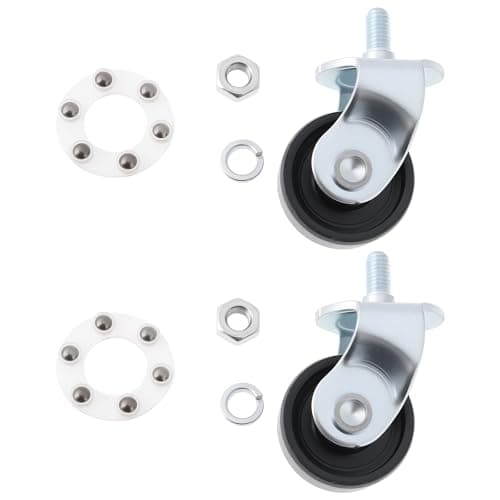 Image of SG Store 2pcs 2-ton Hydraulic Jack Caster Replacement Wheel for Garage 7x4cm
