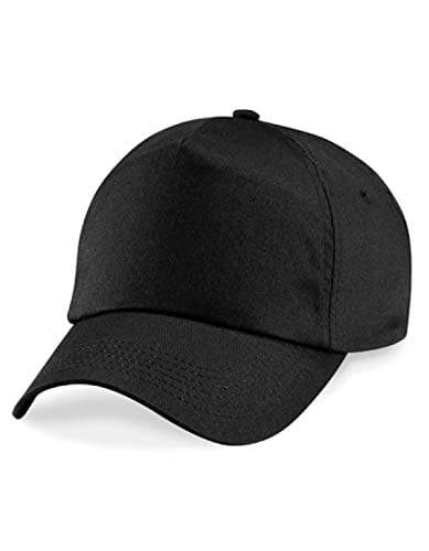 Image of Beechfield Unisex B010BFNA 5-Panel Cap - Black, One Size