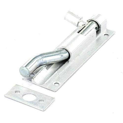Image of Securit S1558 Aluminium Necked Door Bolt 1" Wide - 100mm - Silver