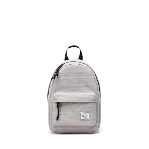 Image of Herschel Supply Co. Unisex's Classic Mini Backpack, Light Grey Crosshatch, One Size