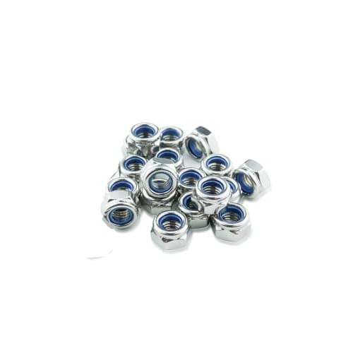 Image of 20x M16 Nyloc A2 304 Stainless Steel Nuts, Self-Locking Nyloc Nylock Nuts Nylon Insert Locking Nuts for Bolts, Screws, and Fasteners, DIY & Industrial Use