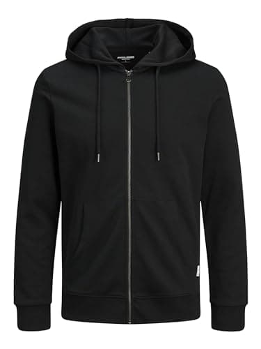 Image of Jack and Jones Men Zip Hoodie Black XL