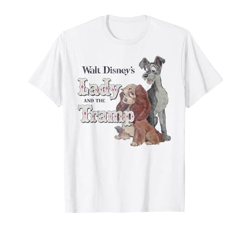 Image of Disney Lady And The Tramp Classic Logo T-Shirt