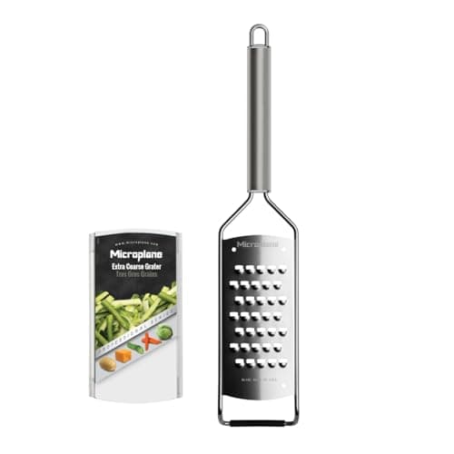 Image of Microplane Professional Series Kitchen Grater new Extra Coarse for Potato, Zucchini, Carrot, Apple, Cabbage and Cheese