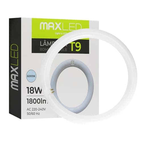 Image of Maxled Light is Led! LED Tube T9 Φ30cm Circular 18W 1800lm 4000K Cold White G10Q Energy Saving LED Alternative to Classic T9 Fluorescent Low Energy Consumption Tube for Kitchen Ceiling Light