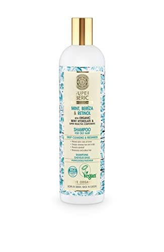 Image of Natura Siberica Super Mint, bereza & retinol. Shampoo for Oily Hair, 400 ml