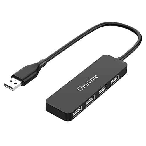 Image of Omivine usb Hub, 4-Port Ultra-Slim USB Splitter, Multi-Port Expander for PC, Laptop, Desktop, Notebook, MacBook, NetBook, MAC, Wii