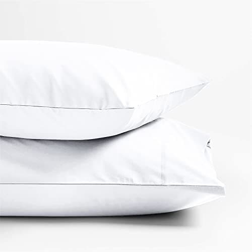 Image of Ashton Pillowcases Premium MÁULLI Collection 1800 Microfiber Pillowcase Set of 2 - Soft, Breathable White Standard Size Cases, Smooth Sateen Weave, Extra Long Staple Cotton Pillowcases