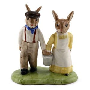 Image of JACK & JILL-Bunnykins By ROYAL DOULTON - UK MADE.