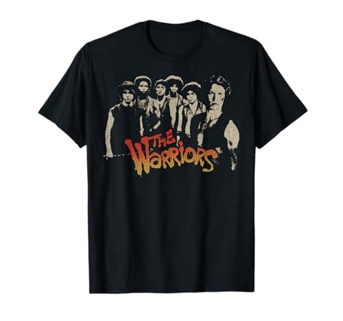 Image of The Warriors Group Shot Title Logo T-Shirt