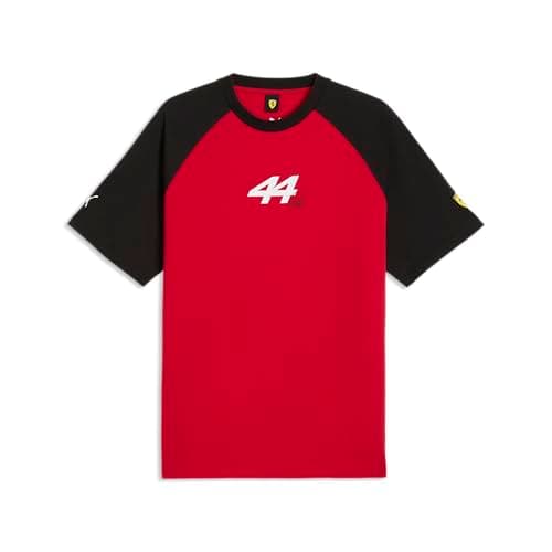 Image of PUMA Scuderia Ferrari F1 Men's Lewis Hamilton Driver Tshirt - Red - Size: S