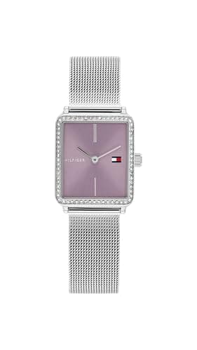 Image of Tommy Hilfiger Two Hand Quartz Movement Watch for Women with Silver Stainless Steel Mesh Bracelet - 1782790
