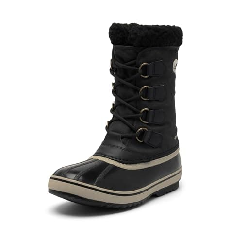 Image of Sorel Mens 1964 Pac Nylon Wp Waterproof Snow Boots, Black Ancient Fossil, 8.5 UK