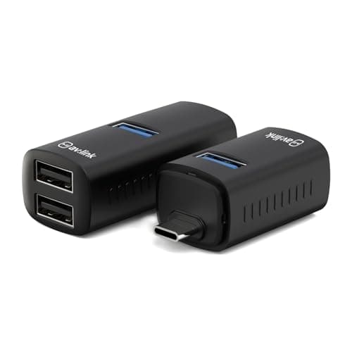 Image of AV:Link | 3 Port USB Mini Hub USB Type-C Plug to 3 x USB-A ports | Add up to 3 More USB devices to your laptop, PC, or Smart Device | Lightning Fast Data Transfers