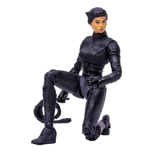 Image of McFarlane Toys, 7-Inch DC Batman Catwoman Unmasked Action Figure with 22 Moving Parts, Collectible DC Batman Movie Figure with Stand Base and Unique Collectible Character Card – Ages 12+