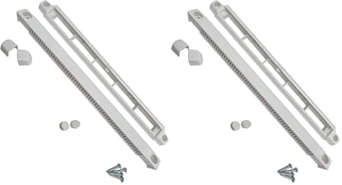 Image of Merriway BH03173 Windows and Door Fully Adjustable Trickle Vent, 260mm (10.4 inch) - White (Pack of 2)
