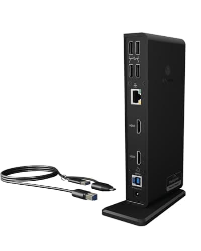 Image of ICY BOX USB-C Docking Station (11-in-1) Dual Monitor 2 HDMI , USB 3.0 Laptop Docking Station with Dual HDMI (6 USB Ports, Gigabit Ethernet, DisplayLink), IB-DK2251AC