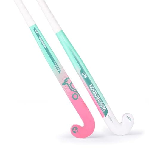 Image of Kookaburra Unisex-Youth Twist Hockey Stick, Teal/pink/white, 35 Light EU
