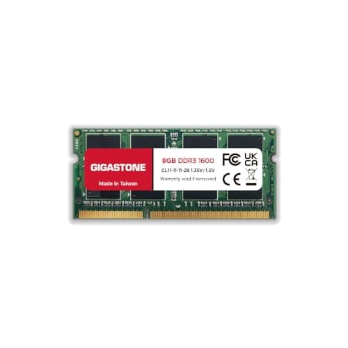 Image of 【DDR3 RAM】 Gigastone Laptop RAM 8GB DDR3 8GB DDR3-1600MHz PC3-12800 CL11 1.35V 204 Pin Unbuffered Non ECC SODIMM for Notebook Laptop Memory Module (Laptop ONLY)