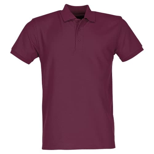 Image of Fruit of the Loom Men's 65/35 Polo Shirt, Burgundy, X-Large