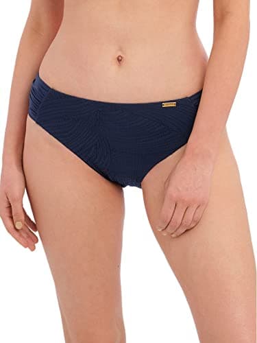 Image of Fantasie Swim Ottawa Mid Rise Gathered Sides Briefs (14, Ink) Blue