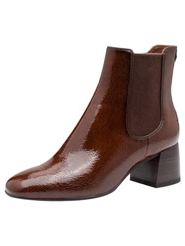 Image of Tamaris Women's Vegan Boots, Cognac, 39 EU