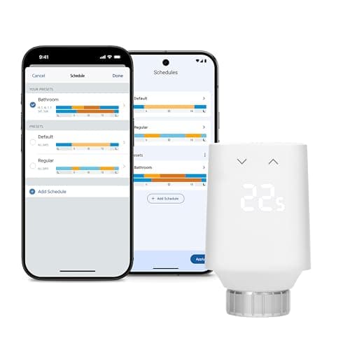 Image of Eve Thermo (Matter, 5th gen.): Smart Thermostat Radiator Valve, LED Display, Automatic Temperature Control, Apple Home, Alexa, Google Home, requires Thread Border Router