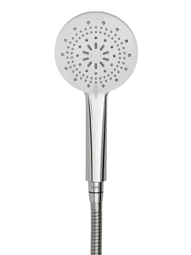 Image of Triton Showers Shower Head | Olivia | Water | 5 Setting Spray | High Pressure Shower Heads | Universal | Chrome | Head Set | Shower Accessories