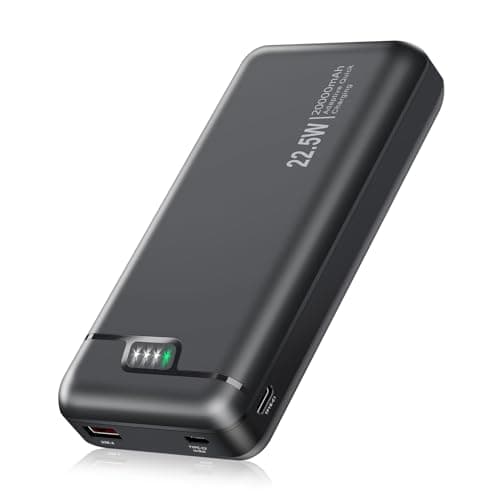 Image of Portable Charger 20000mAh Power Bank - 22.5W USB C In & Out Fast Charging Battery Pack Phone Charger for Smartphone Tablets