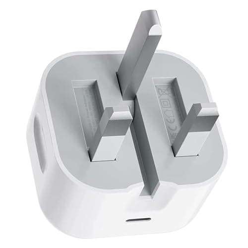 Image of USB C Plug UK,Apple iPad Fast Charger Plug USBC Port 20W USB-C Power Adapter iPhone Head Type C Charge for Pro 12.9 11 13 inch 4th 5th 6th M4 /Air 10.9 5th Gen M2 M3/Mini 6 7/i Pad 5th-11th A16 2025