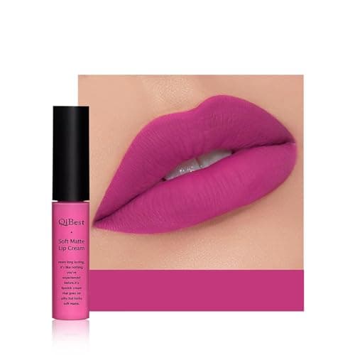 Image of Anifer Velvet Matte Liquid Lipstick Makeup Long-Lasting and Waterproof Wear, Non-Stick Cup Lip Gloss,(Purple 619)