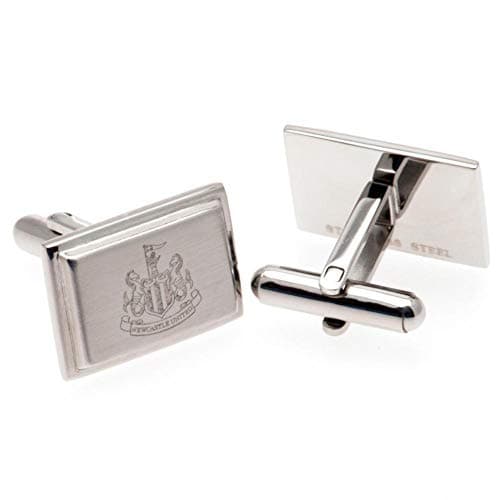 Image of Newcastle United FC Stainless Steel Cufflinks (One Size) (Silver)