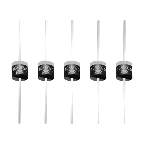 Image of PATIKIL 5Pcs 15SQ050 Schottky Rectifiers Diode, 15A 50V R-6 High Current Electronic Direct Plug-in Rectifiers Diodes for Voltage Regulators, Power Management