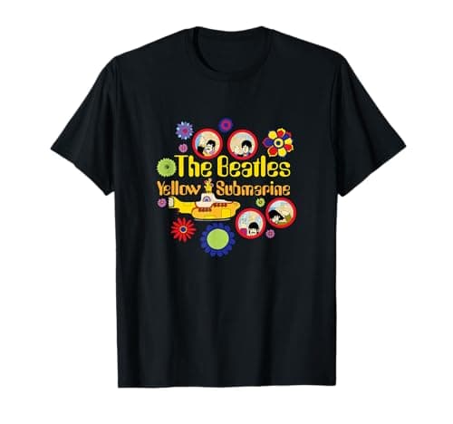 Image of The Beatles - Yellow Submarinemarine Circles T-Shirt