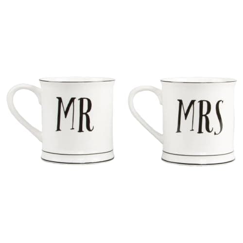 Image of Mr & Mrs Mug Set by RJB Sass & Belle