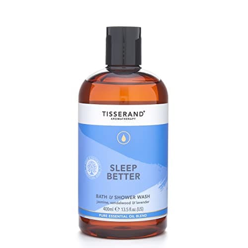 Image of Tisserand - Sleep Better - Bath & Shower Wash - Lavender, Jasmine & Sandalwood Essential Oils - 100% Natural Pure Essential Oils - 400ml