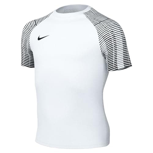 Image of NIKE DH8369-104 Y NK DF Academy JSY SS T-Shirt Unisex White/Black/Black Size M