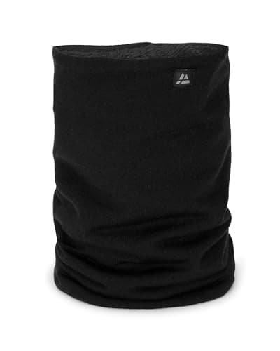 Image of DANISH ENDURANCE Fleece Snood, Merino Wool, Neck Warmer, Warm Thermal Neck Gaiter for Winter, for Men and Women, Unisex, Black, One Size