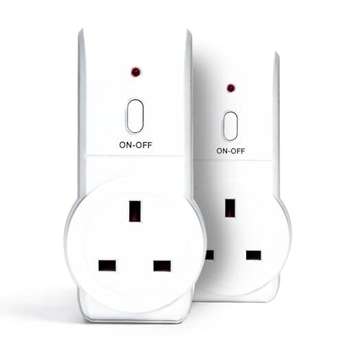 Image of STATUS Remote Control Socket | White Remote Control Plug UK | Pack of 2 | SREMSOC2PK3