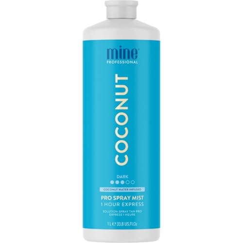 Image of MineTan Professional Spray Tan Solution | Coconut Water - Rapid Express Fake Tanning Liquid, Hydrating, Fast Drying, Super Dark, Rich Finish, Best Sunless Tanner, No Orange Tones, 33.8 Fl Oz