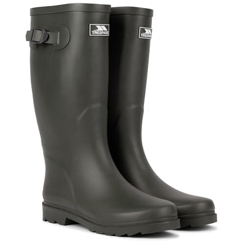 Image of Trespass Mens Waterproof Wellies Rubber Wellington Boots Recon X