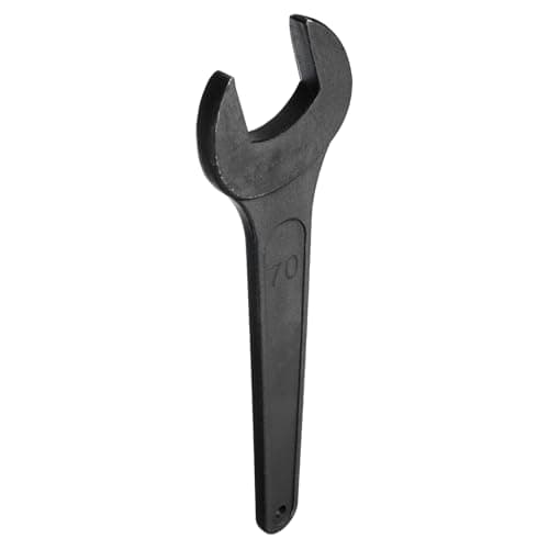 Image of sourcing map Single Open Ended Spanner Wrench, 70mm, Thicken Carbon Steel Open End Wrench Tool for Automotive Repair and Furniture Assembly, Black