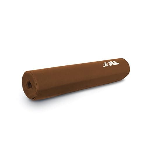 Image of JLL Barbell Pad - Neck & Shoulder Protective Squat Pad - Great for Lunges, Hip Thrusts, Weight lifting - Anti Slip Thick Foam Padding - Fits Standard & Olympic Bars - Brown