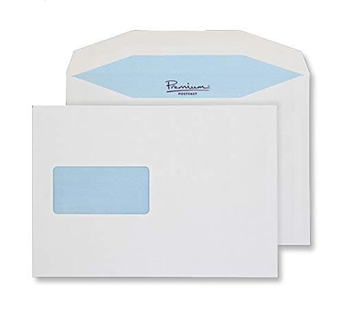 Image of Blake Premium Postfast C5+ 162 x 235 mm 90 gsm Gummed Mailing Wallet Envelopes (PF848IJ) White - Pack of 500