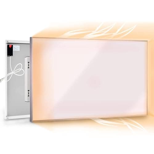 Image of Coldfighting 180W Far Infrared Panel Heater Electric Heater Panel Wall Mounted/Ceiling Mounted, Suitable for Use Under Desk,Living Room, Bedroom CO2-Free Energy Efficient Electric Heater