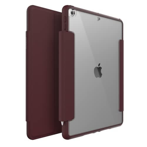 Image of OtterBox Folio Series Case for Apple iPad (9th/8th/7th), Shockproof, Drop proof, Ultra-Slim Protective Folio Case, Ripe Burgundy