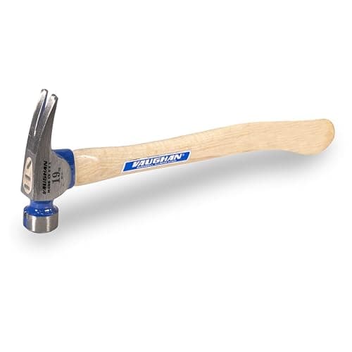 Image of Vaughan CF2HCP 19 Oz Plain Face California Framer Curved Handle Hammer